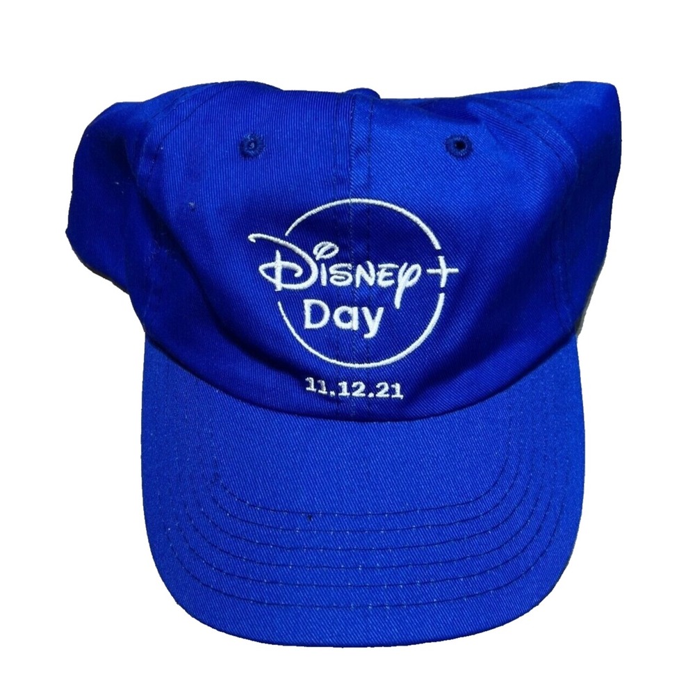 Disney Day Hat Mens Strapback Cap Blue Adjustable 11.12.21 Mickey Mouse EUC‎